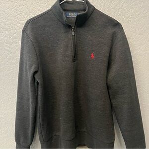 Polo Ralph Lauren Men's Sweater Gray Quarter Zip Long Sleeve Men's Small